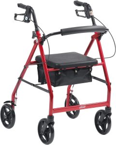 4 wheel walker with seat